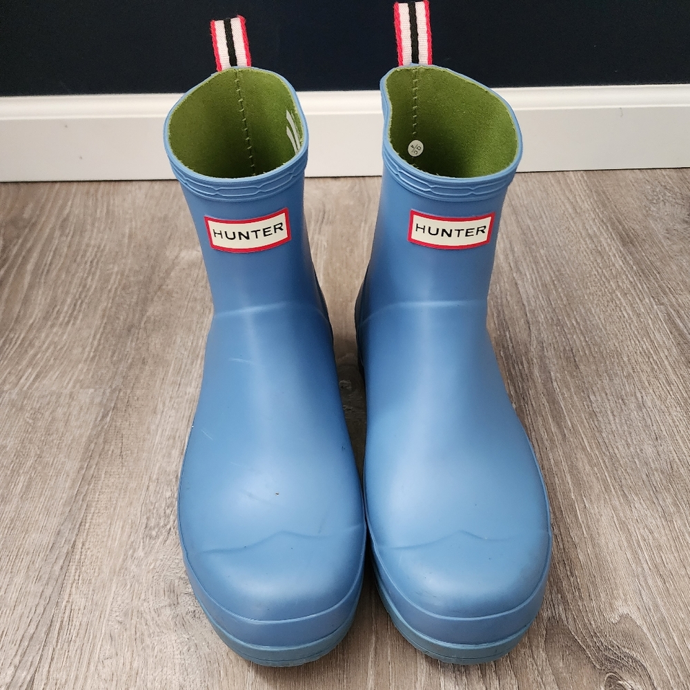 Hunter Play Short Boots light Blue men's 11